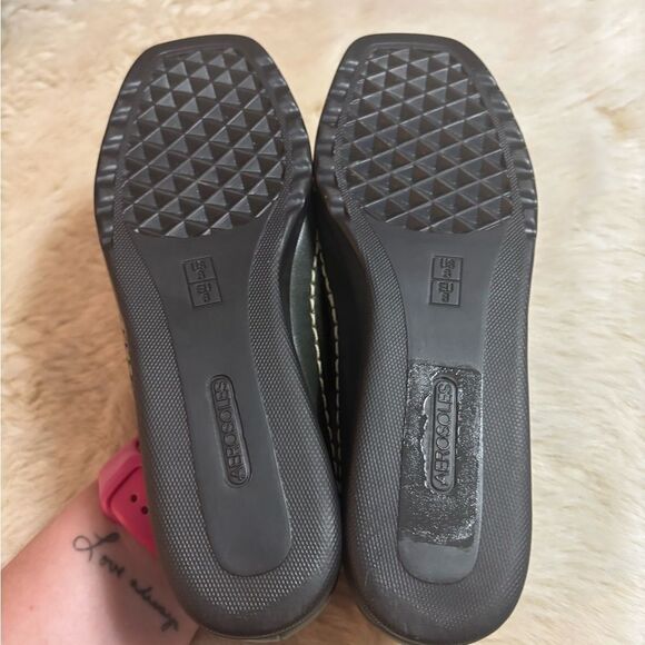 AEROSOLES Green Moccasin-Style Flats - Picture 6 of 7